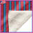 Red Blue Vertical Stripes Blankets-123584887