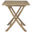 Kulm Rectangular Teak Folding Outdoor Dining Table With Umbrella Hole , 120cm cm W 70cm cm D