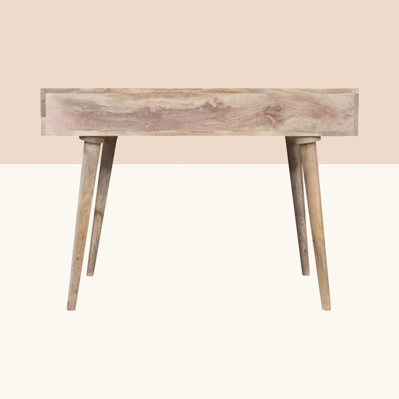 Rousseau Solid Wood Writing Desk, Natural