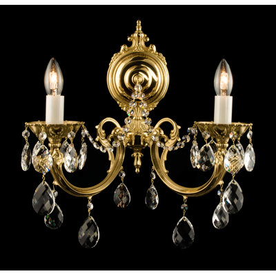 Lampe murale bougie 2 lumières Klass