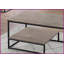 Ensemble de tables basses contemporaines 3 pièces avec tables de bout - stratifié brun & amp; Métal noir, espace de rangement spacieux pour le salon
