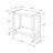 Glendale Two-tiered side end accent table