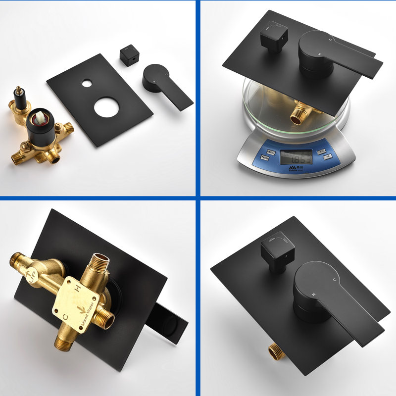 All-In-One Kit with Rough in-Valve, Matte Black