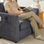 Fauteuil d'appoint 38 po en velours côtelé 38 po-1223584098