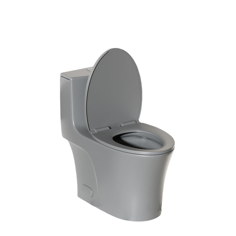 Grey 002 Toilet, 1/1.60 Splendor, Water Elongated Comfort Height Floor Mounted With Genial Soft Closing Seat Function, Silent