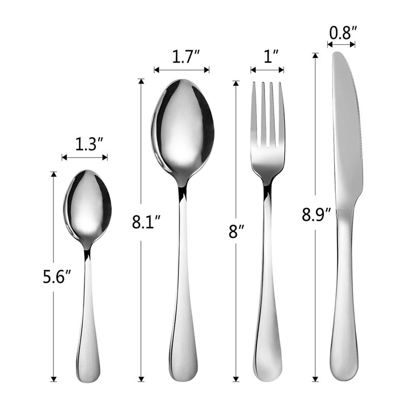 Metro Lane Betsan 24 Piece Stainless Steel Cutlery Set , Service for 6, Silver