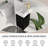 12" Wall Mounted Corner Single Bathroom Vanity with Ceramic Top
