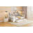Twin Size Wooden Daybed With 3 Drawers, Usb Ports And Desk , White-922715448-922715451