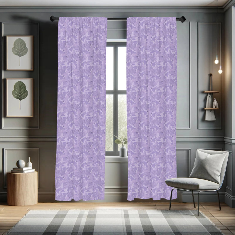 Semi-Sheer Rod Pocket Curtain Panels, 28" x 63"