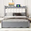 Lit plateforme en bois, grand, gigogne, 2 tiroirs, lit plateforme avec rangement dans les ports Stylish Essential-1755977175