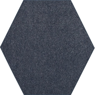 Tapis uni tissé à la machine en bleu pétrole