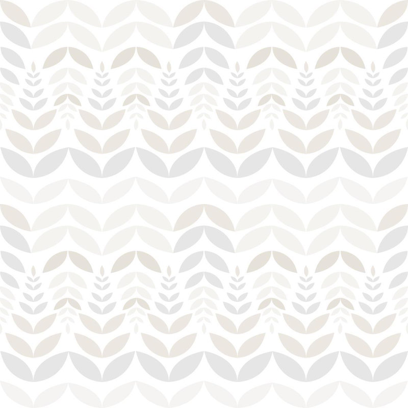 Rouleau de papier peint adhésif Ahrian, Blanc / gris, L 126 po x l 24 po