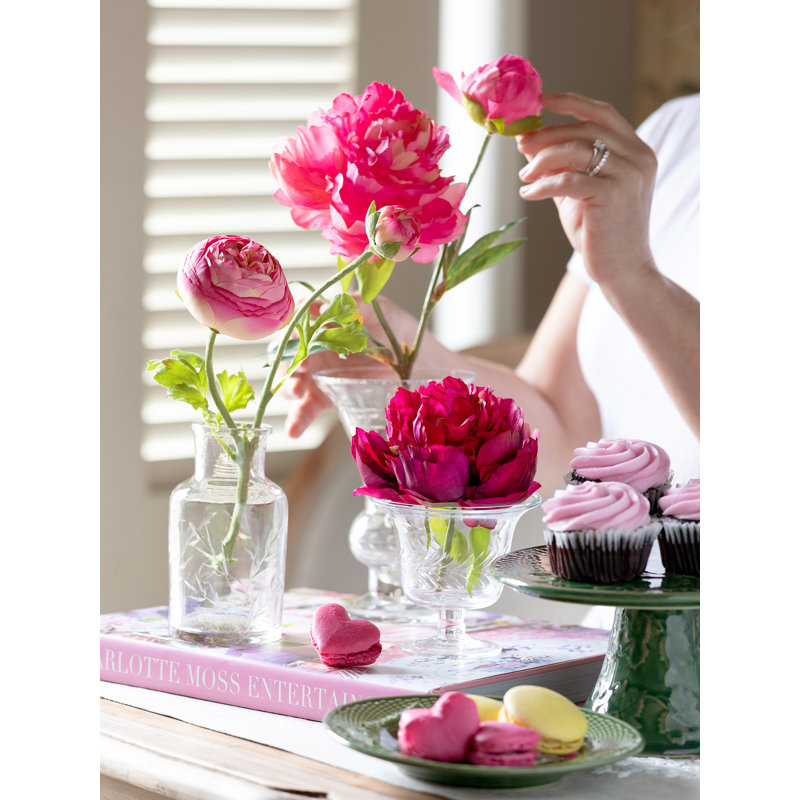 Garden Floral Peony Faux Floral