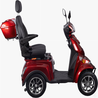 Heavy Duty 4 Wheel Mobility Scooters, Red Colour