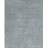 Modern Tibet Hand Knotted Area Rug in Gray