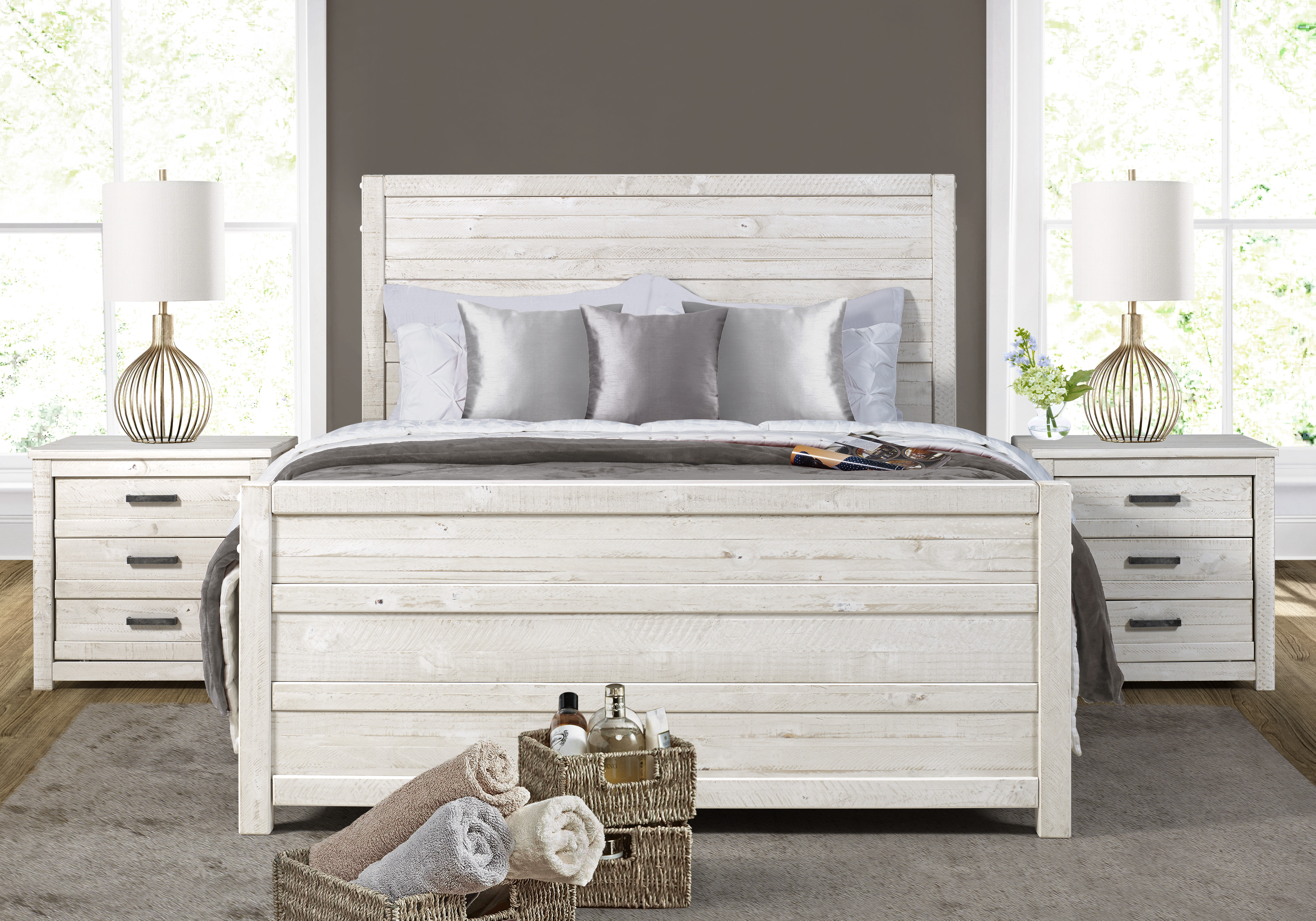 Romney Solid Wood Standard Bed