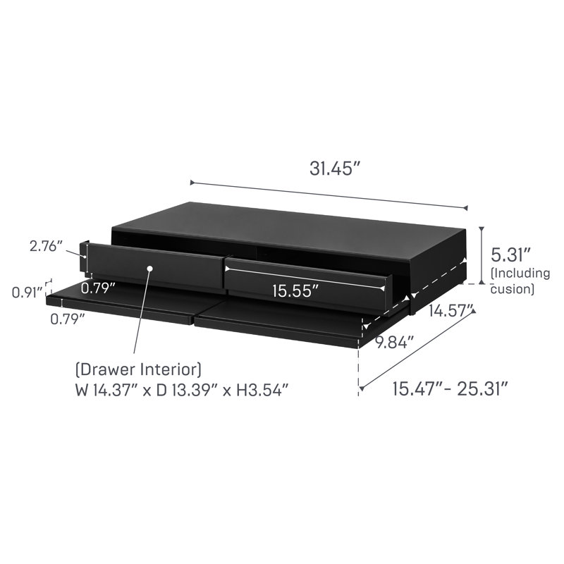 Yamazaki Home Tower Yamazaki Home Under-Appliance, Noir