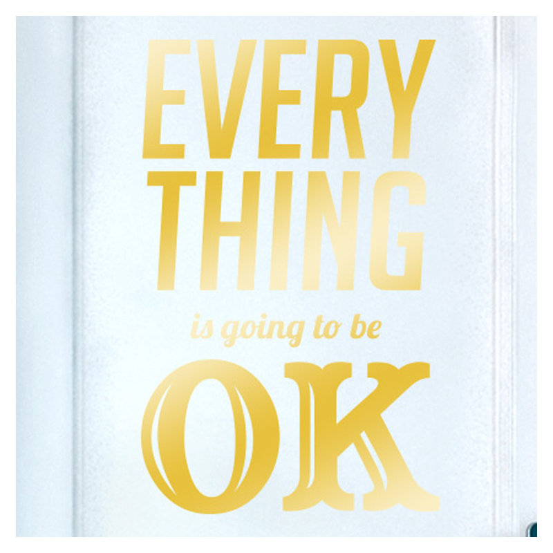 Wall Decal, Shiny Gold