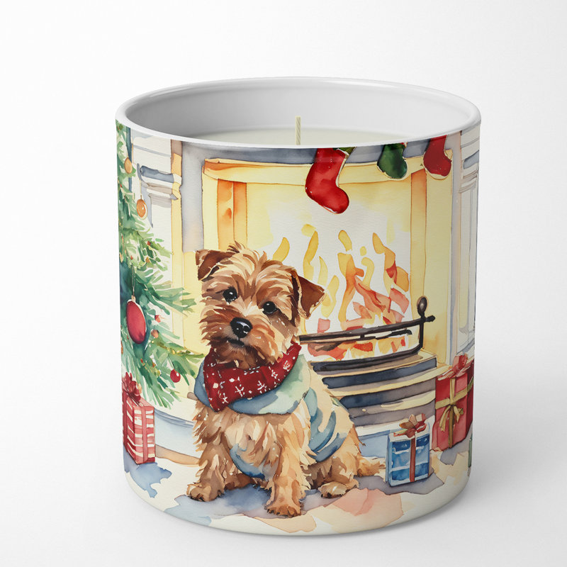 Christmas Tree Scented Tumbler Candle with Ceramic Holder