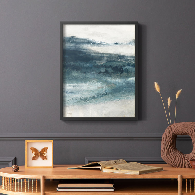 Reproduction encadrée, entrée privée I - bois massif, H 28 po x l 22 po, Noir