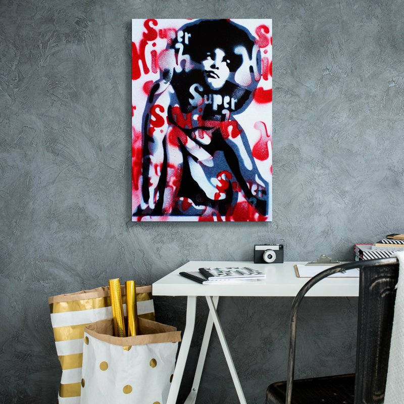«Super High» par Abstract Graffiti, H 26 po x l 18 po x P 0,75 po