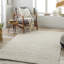 Tapis uni en jute de couleur unie à tissage plat brun clair-528535540