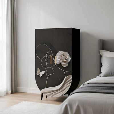 French style bedroom home cream style wardrobe