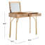 Coiffeuse en bois massif avec miroir Ava
