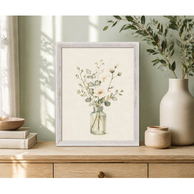 Beveled Picture Frame with Distressed Finish