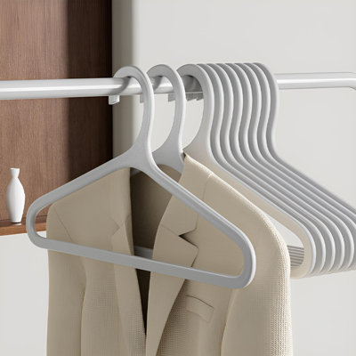 No-Slip, Non-Mark Hanger – Anti-Bump Plastic Clothes Hanger For Home Use