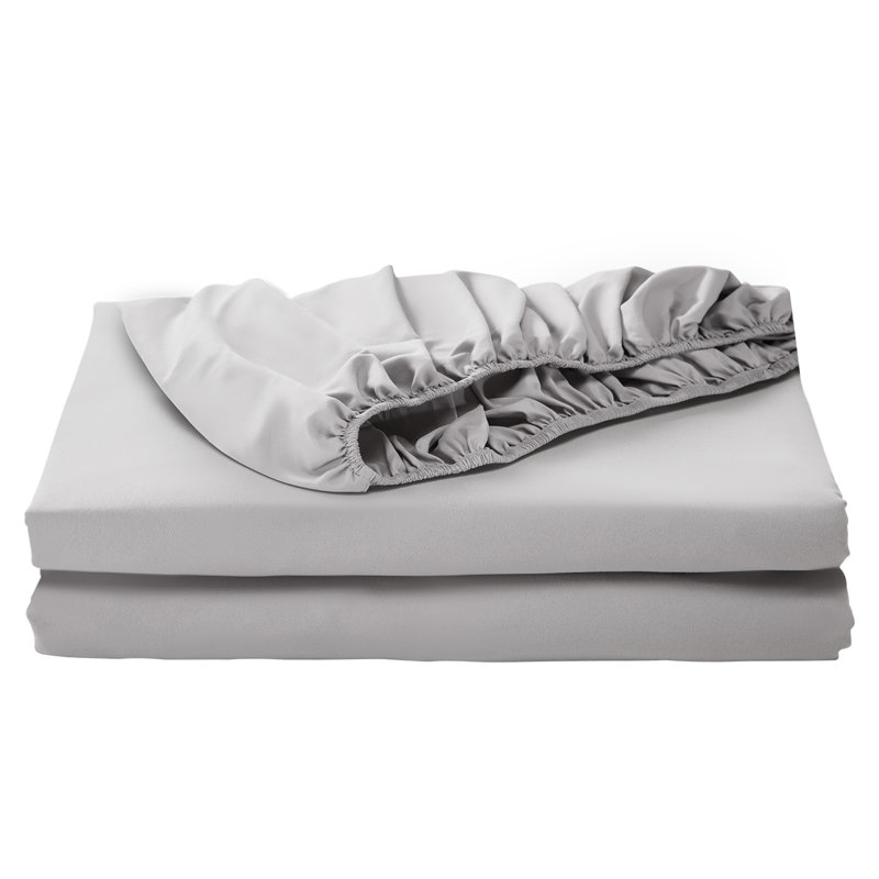 Twin Size Fitted Sheet Elastic Fitted Sheet with High-Quality Microfiber