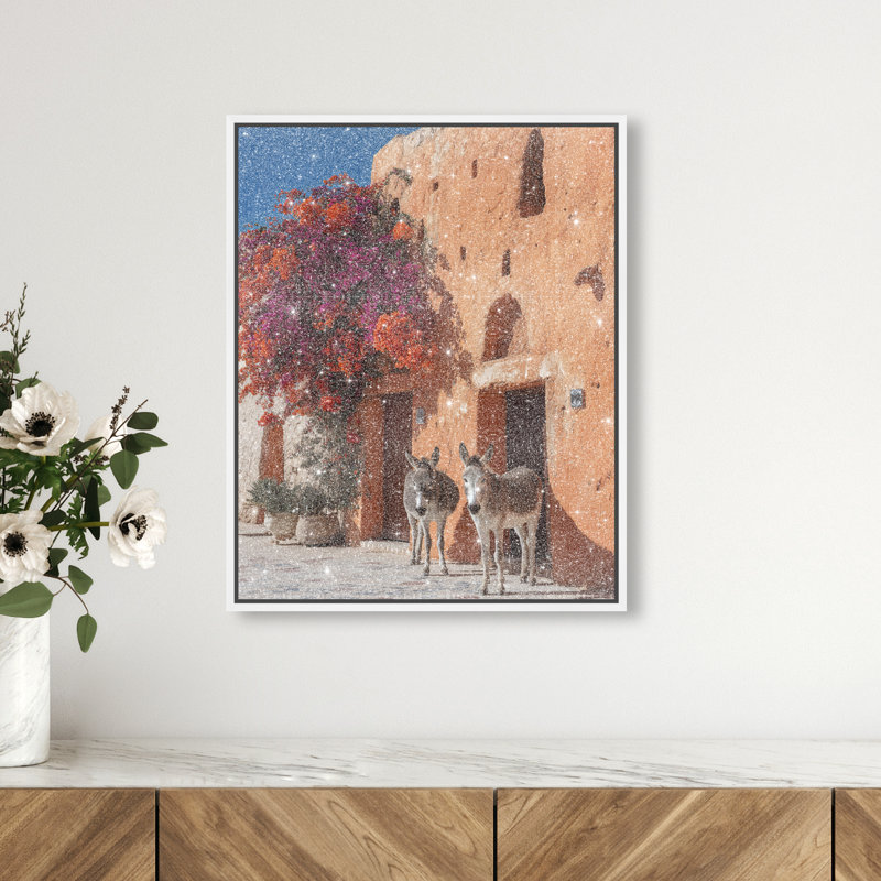 Morning Wait Print by Oliver Gal, 17"H x 21"W, White Floater Frame