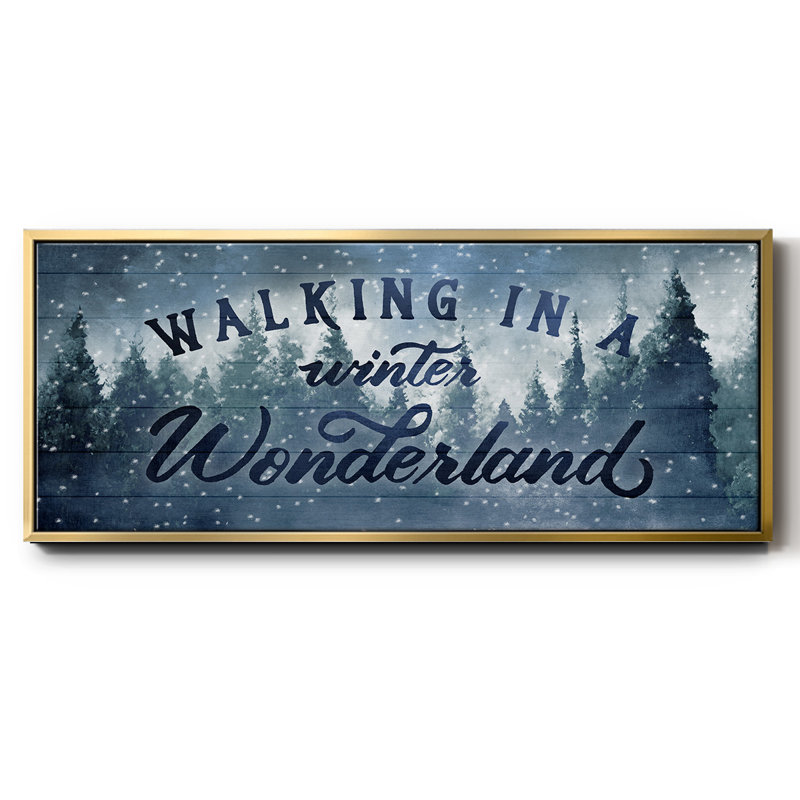 Winter Wonderland - toile encadrée, H 12 po x l 30 po