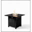 Table carrée en acier au propane pour foyer extérieur 50000 BTU