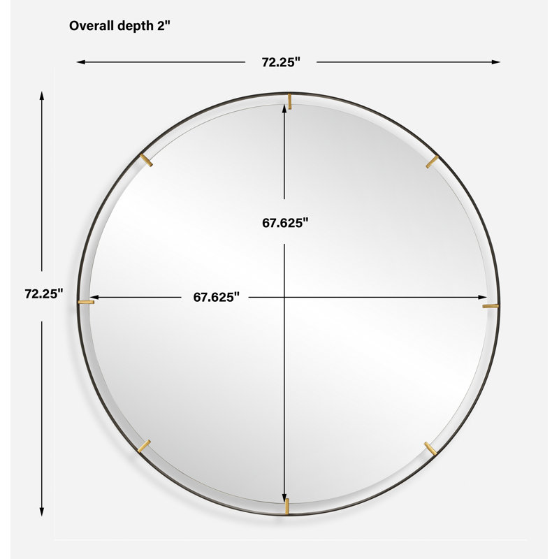 Everly Quinn Nesper Round Mirror