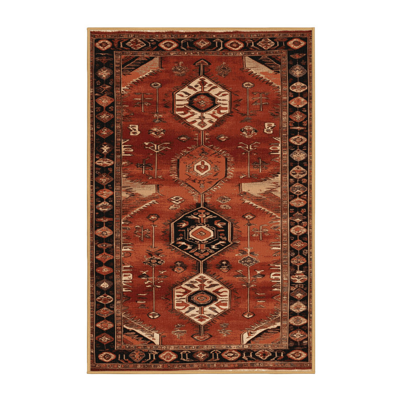 Tapis brun lavable à la machine, Rectangle 4pi x 6 pi