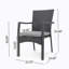Chaise de salle à manger - Solution de siège d'extérieur exquise avec finition en osier et coussins amovibles pour un confort ultime