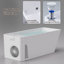 Baignoire à balnéo tout-en-un CASAINC trapézoïdale de grande capacité (473 litres) avec système de refroidissement et de chauffage intégré, idéale pour la récupération et la thérapie musculaire, à utiliser à l'intérieur ou à l'extérieur.