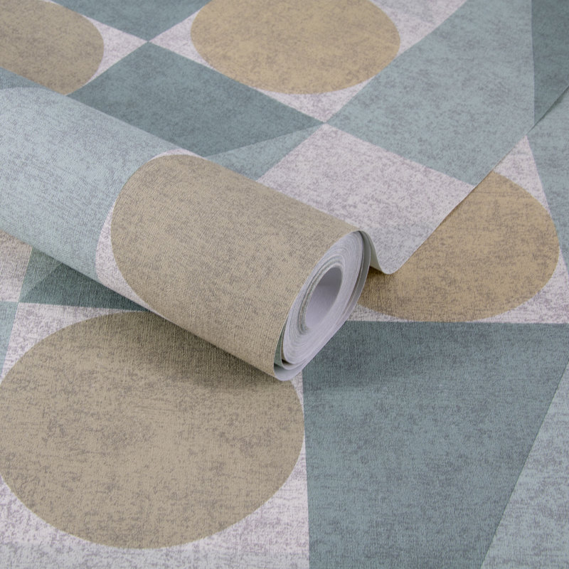 Jay 10.05m x 52cm Matt Wallpaper Roll, Blue