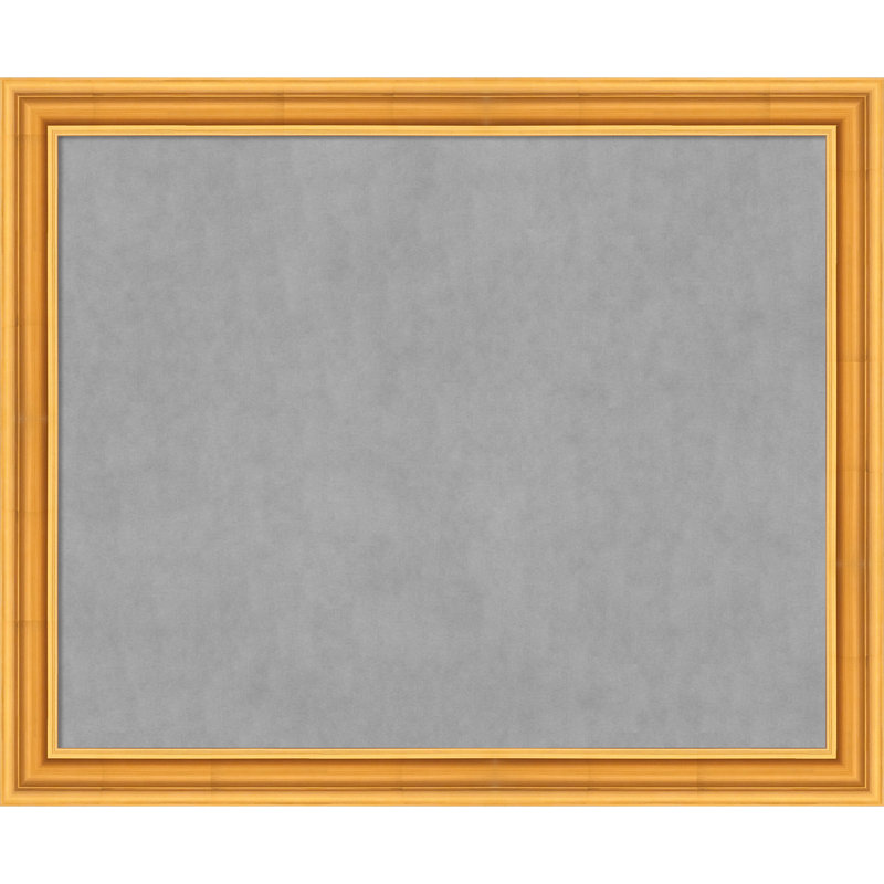 Sierra Gold Framed Magnetic Board - Magnet Board, Organization Board, 38" H x 46" W