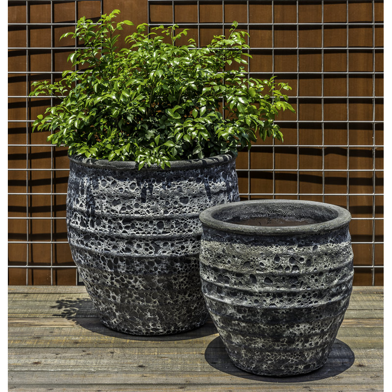 Knossos Handmade Planter, Fossil Gray