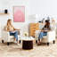 Ensemble de 2 fauteuils d'appoint rembourrés modernes, ensemble de 2 chaises d'appoint ergonomiques et confortables, et fauteuil de détente-1318963633