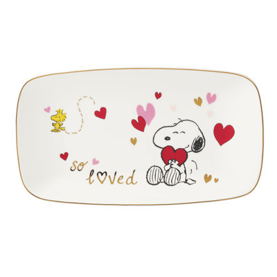 Lenox Snoopy Valentines Day Hors Doeuvres Tray