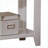 White Transitional Nightstand with Drawer and Shelf