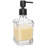 10 oz Square Soap Dispenser - Matte Black Pump