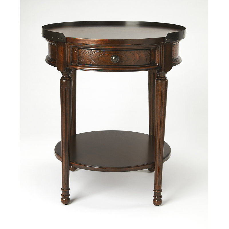Sampson Side Table with Storage, Plantation Cherry
