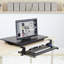 Montez-le! Plateau à clavier Clamp | Plateforme ergonomique pour clavier et souris escamotable sous le bureau | Noir