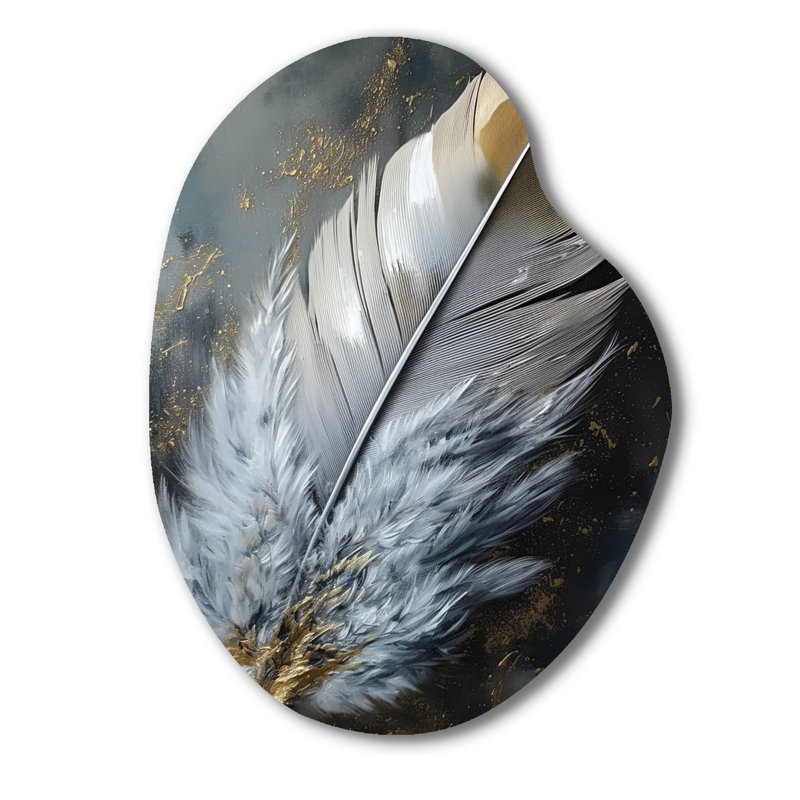 Mireille - art mural asymétrique en forme de poire en forme de poire Glam, H 30 po x l 22 po