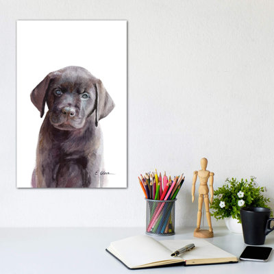 " Chocolate Lab Puppy " by Watercolor Luv