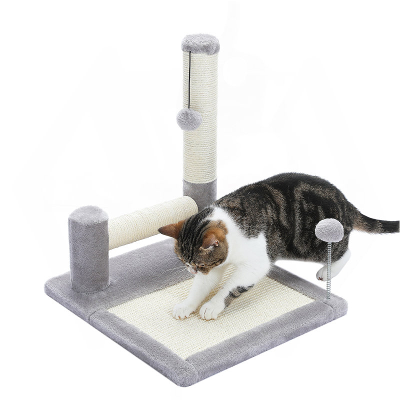 Grand poteau à griffer pour chat 17,7 pouces avec corde en sisal durable, parfait pour l'entretien des griffes et l'exercice